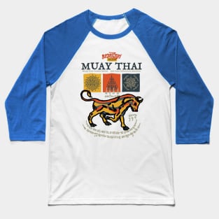 Bull Tattoo Muay Thai Sak Yant Baseball T-Shirt